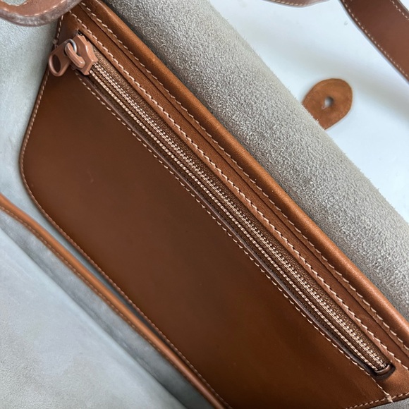 ICONIC Vintage Ghurka Original No 37 The Spectator Bag - grey and brown leather - Picture 10 of 16